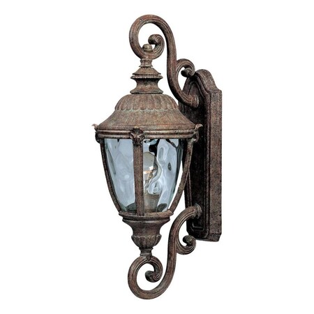 Maxim One Light Earth Tone Water Glass Glass Wall Lantern 40287WGET